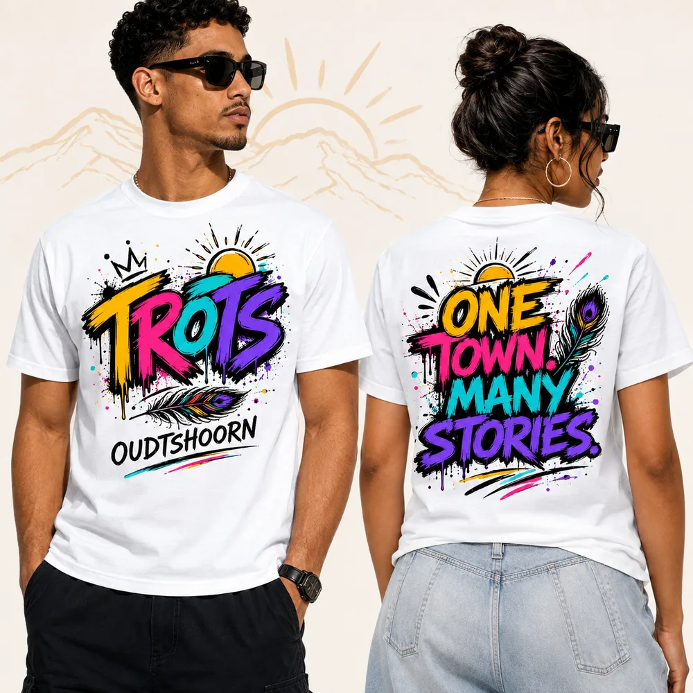 Graffiti White — Trots Oudtshoorn T-hemp / T-shirt